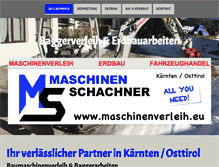 Tablet Screenshot of maschinenverleih.eu
